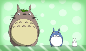 totoro picture of three characters